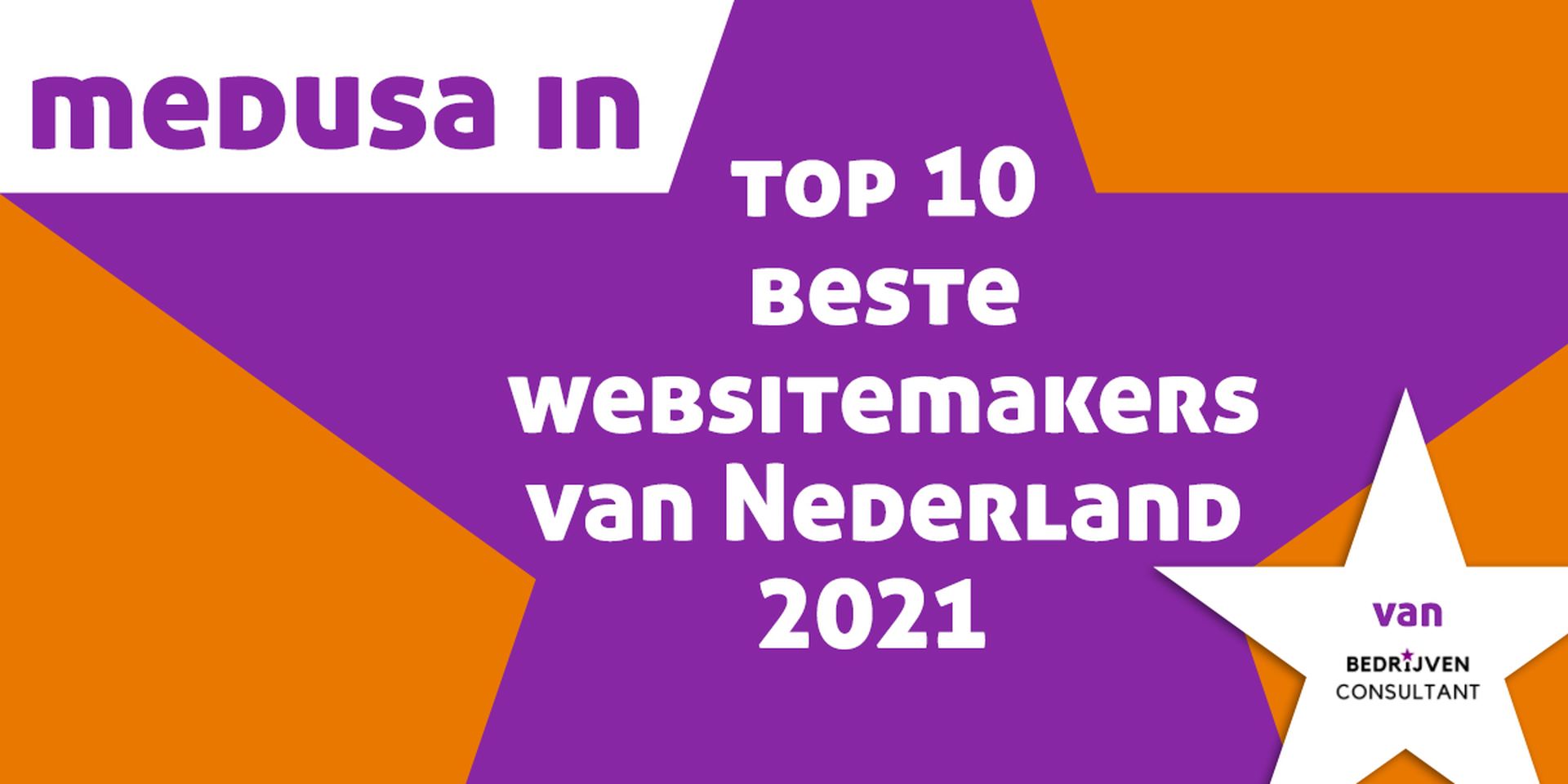 Medusa in top 10 beste websitemakers van Nederland
