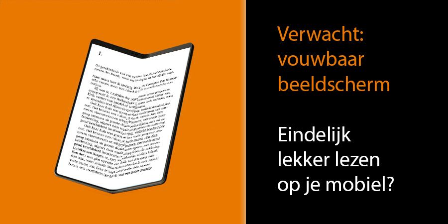 Met een opvouwbare mobiel heb je boeken echt in de pocket